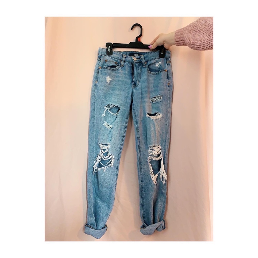 Distressed Aeropostale Boyfriend Jeans